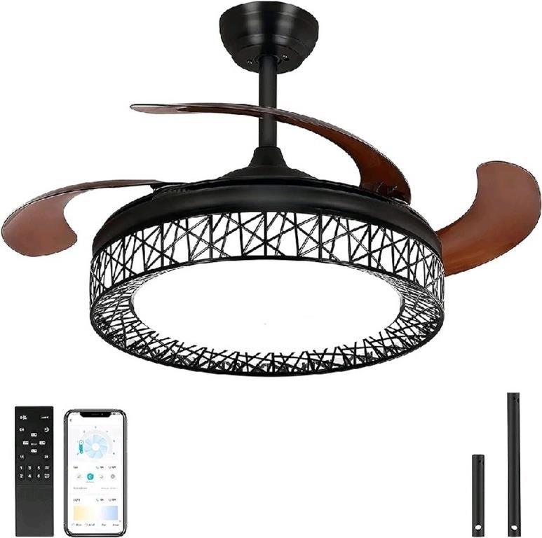 Ohniyou Ceiling Fan with Lights, 42"