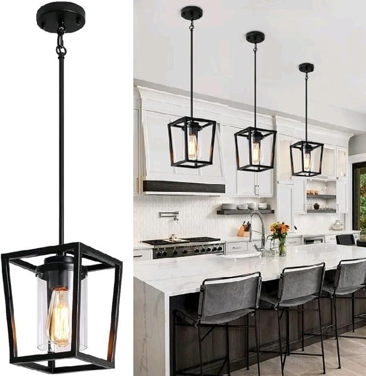 TOULMJ Black Pendant Light