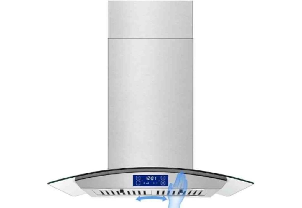 JOEAONZ Island Range Hood, 30 Inch 700 CF