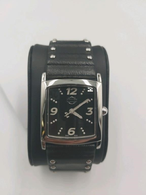 Harley-Davidson, Women's Watch, Square Face w/ Stu