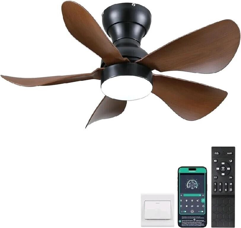 Kviflon Ceiling Fans with Lights and Remo