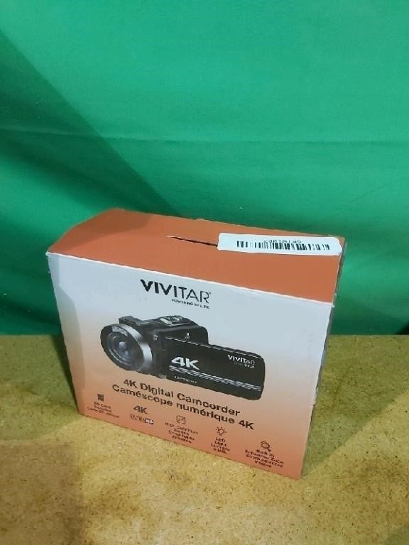 Vivitar 4K Digital camcorder, Black, #DVR