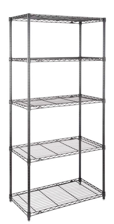 Living Metal 5-Tier Adjustable Wire Shelving