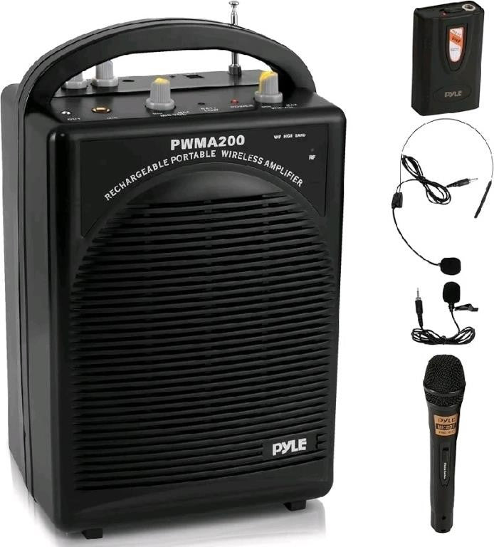 Pyle PWMA200 Rechargeable Portable PA Sys