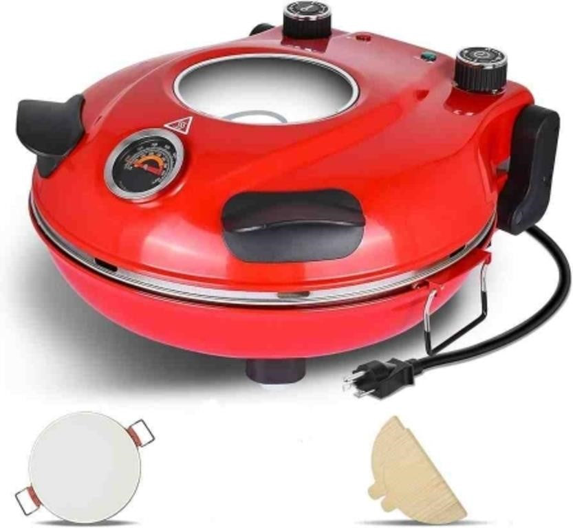 Davivy 12" Indoor Electric Pizza Oven, Re