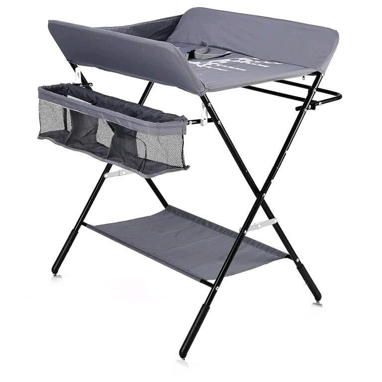 Portable Folding Diaper Changing Station. Adjustab