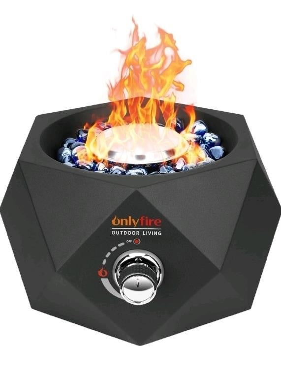 Onlyfire Side-mounted Propane Fire Pit with B