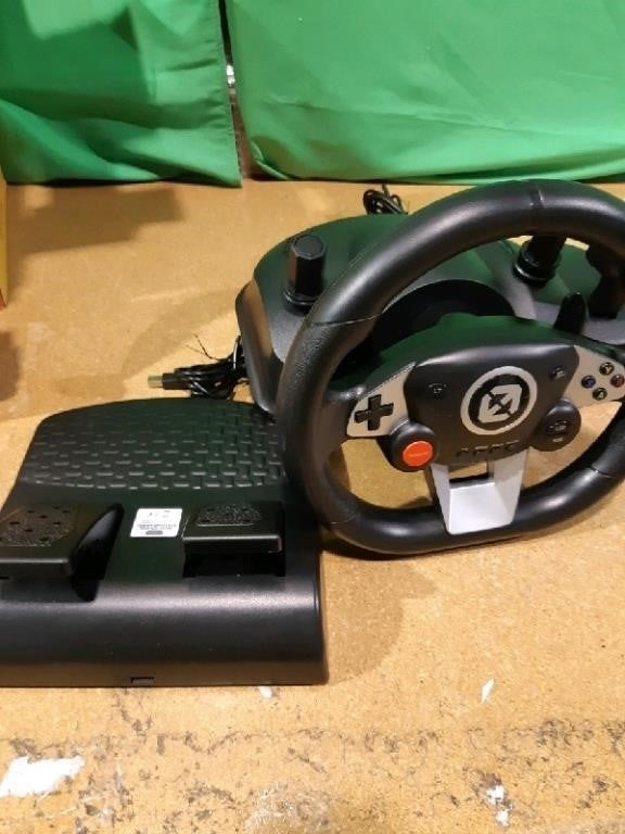 FURY GT-EV3 Racing Wheel and Pedals for PC, PS4, a