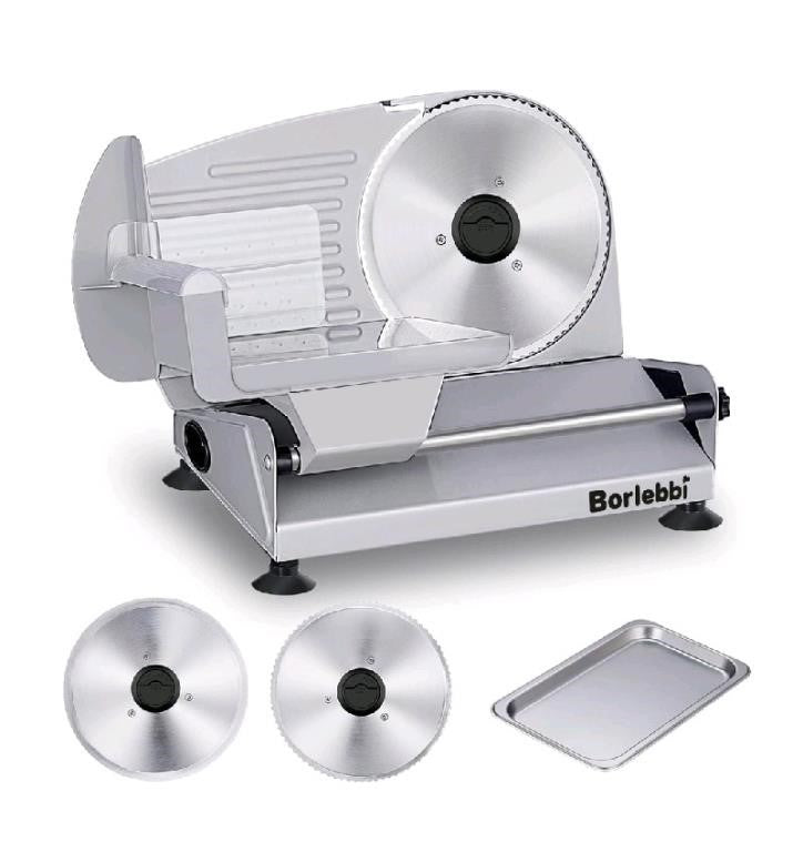 Borlebbi Meat Slicer, 200W Electric Food Slicer