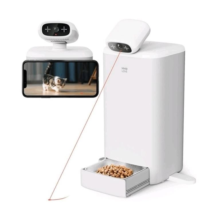 HHOLove Automatic Cat Feeder with Cat Camera 360°