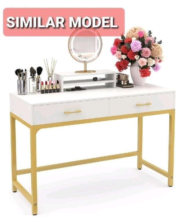 WESTREE Makeup Vanity Desk with 2 Drawers