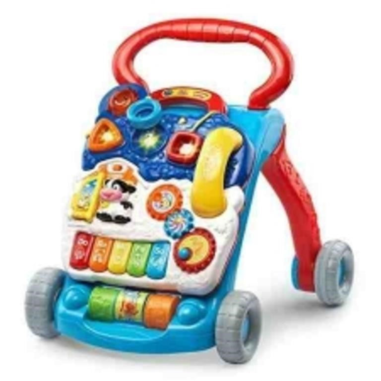 VTech Sit-To-Stand Learning Walker, Blue/Red