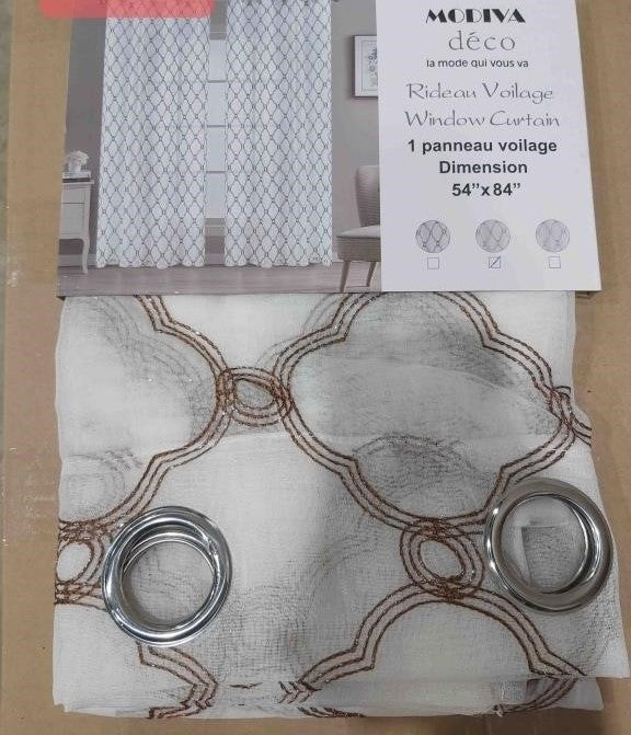 Modivo Deco Window Curtain, 1 Panel,