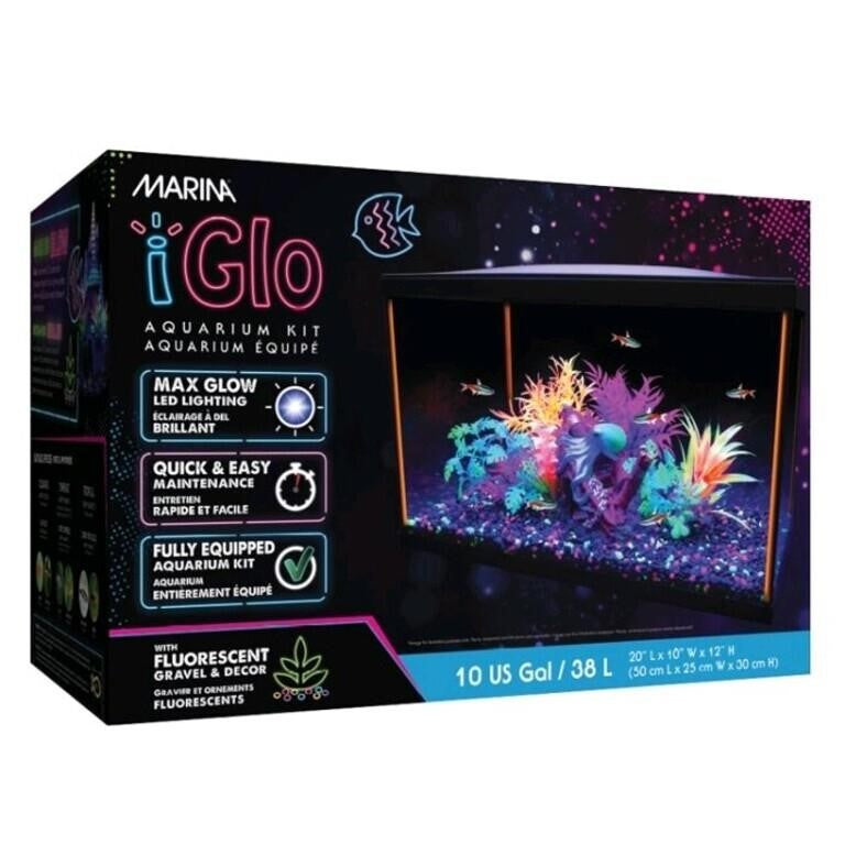 Marina iGlo Aquarium Kit [10 Gallon]