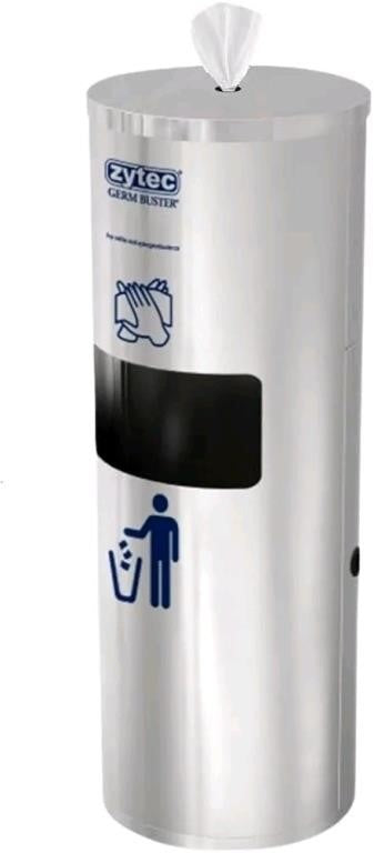 Zytec Floor Standing Gym Wipe Dispenser w