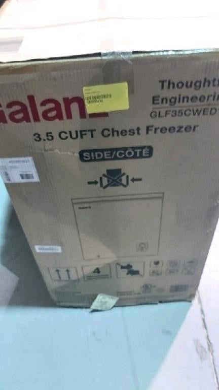 Galanz 3.5 Cu. Ft. White Horizontal Freez