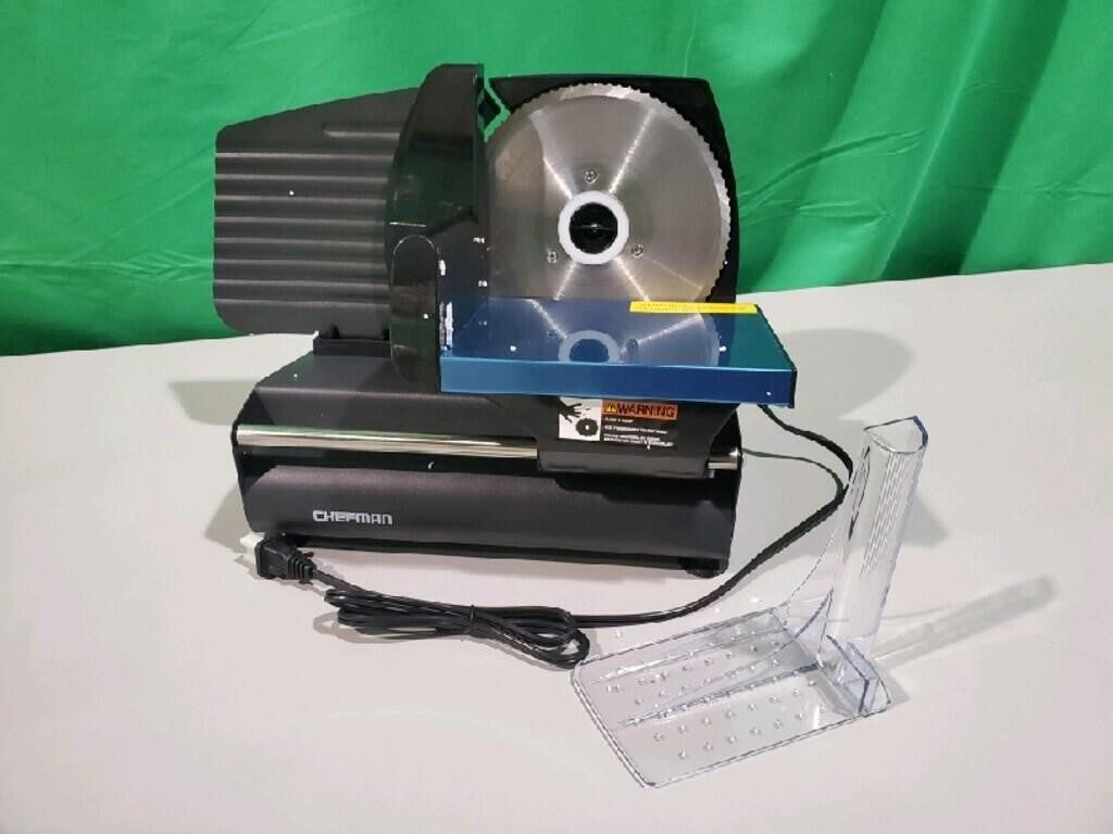 Chefman Electric Deli & Food Slicer w/ Ad