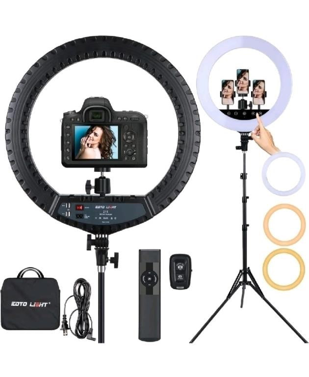 Eoto Light 21 inch LED Ring Light with Tr