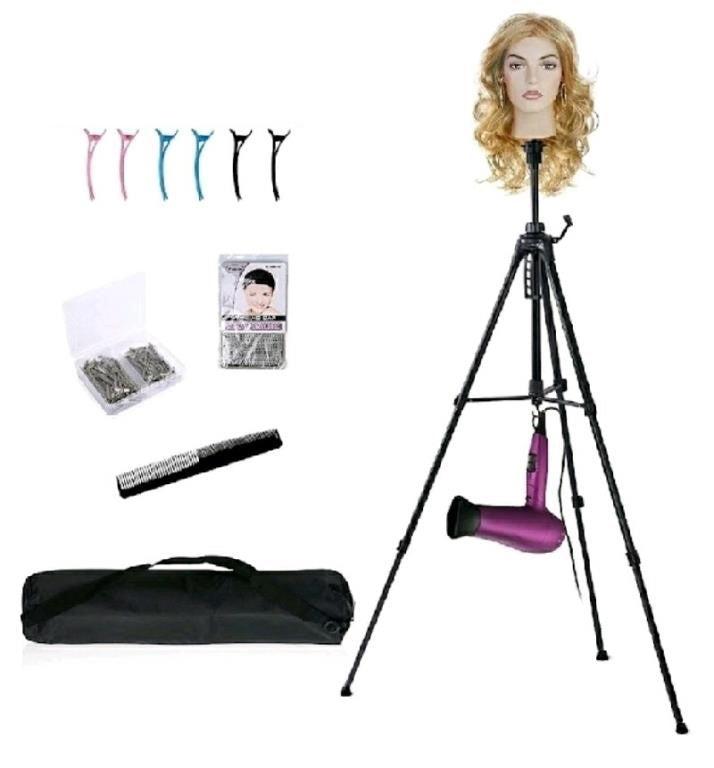 ReinforKlvied Adjustable Wig Stand T