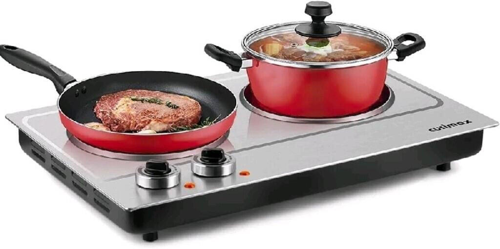 CUSIMAX Hot Plate, 1800W Double Burners