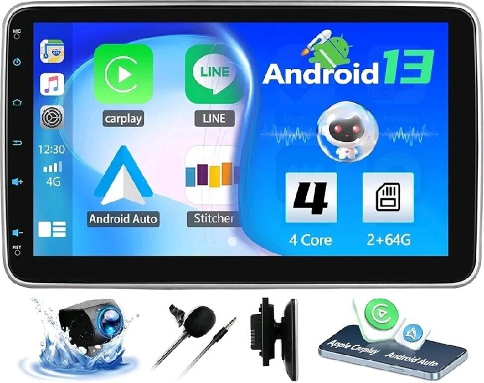 SIXTOP [2+64G] Android Double Din Car Stereo 1