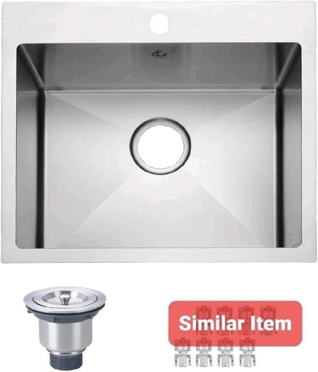 Stainless Steel Single Bowl Kitchen Sink  (without Grid)