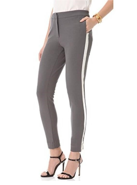 Halston Heritage Women's Skinny Pant with Contrast