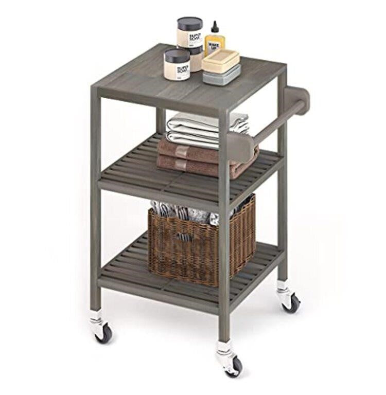 Cart Interbuild 3 Tier Acacia Hardwood
