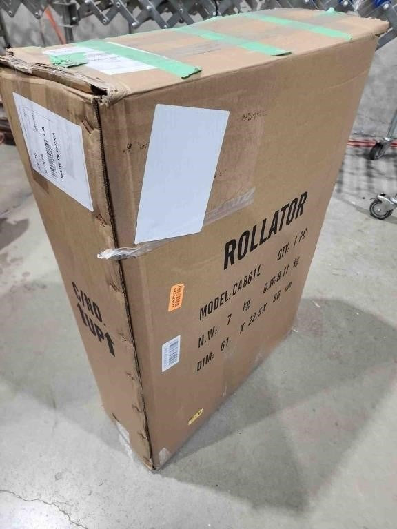 Four Wheel Rollator Rolling Walker, Red