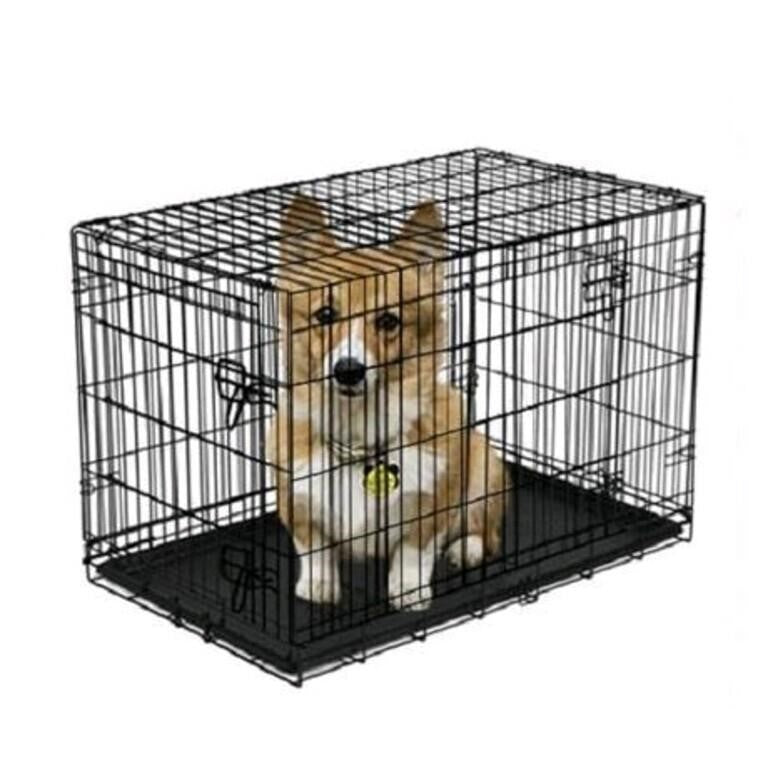 Vibrant Life Double-Door Metal Wire Dog Crate