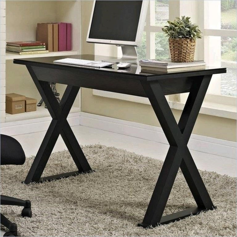 Xtra Computer Desk, Black, Walker Edison