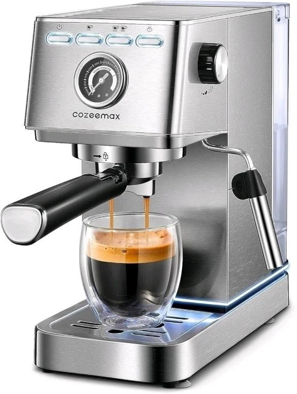 Cozeemax Espresso Machine, 20Bar Compact Espresso