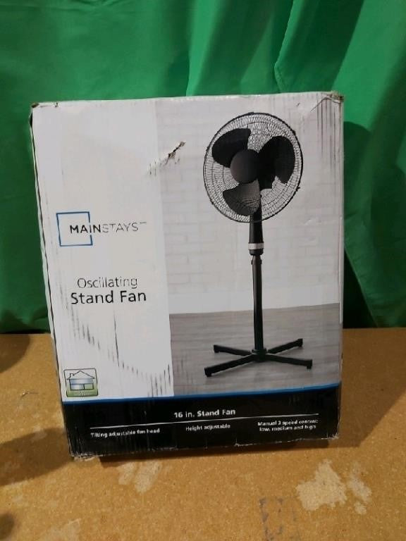 MAINSTAYS 16" Stand Fan, 16" Stand Fan