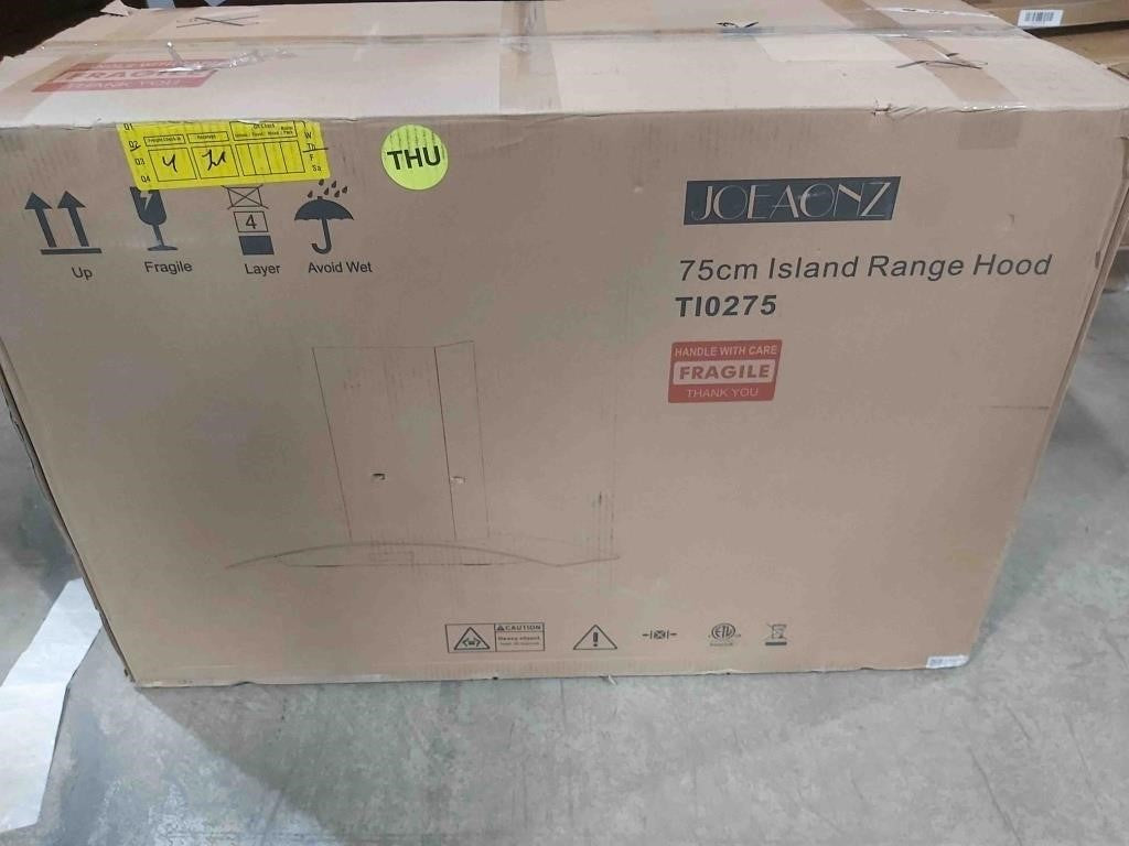 JOEAONZ Island Range Hood, 30 Inch 700 CF