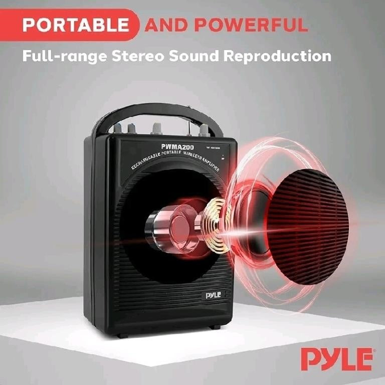 Pyle PWMA200 Rechargeable Portable PA Sys