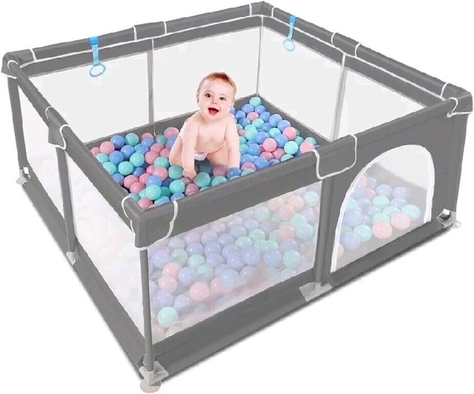 Flavery Large Playpen with 300D Thickened Mesh , I