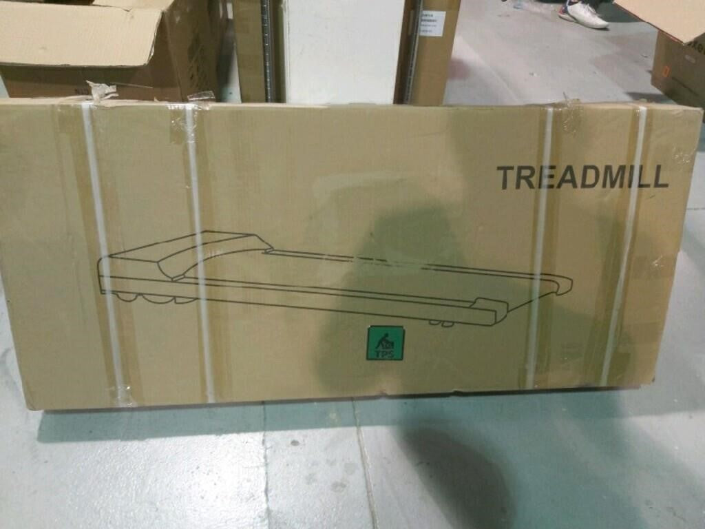 Under Desk Treadmill with LCD Monitor 240lbs Black,