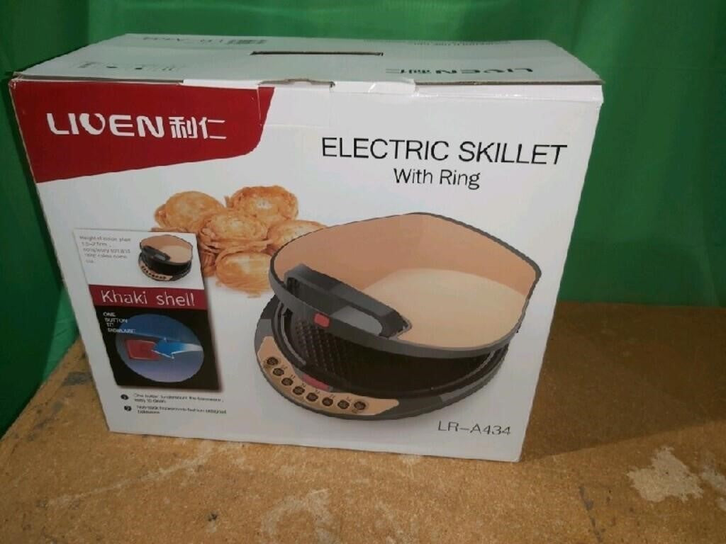 Liven Electric Baking Pan Skillet With Ri