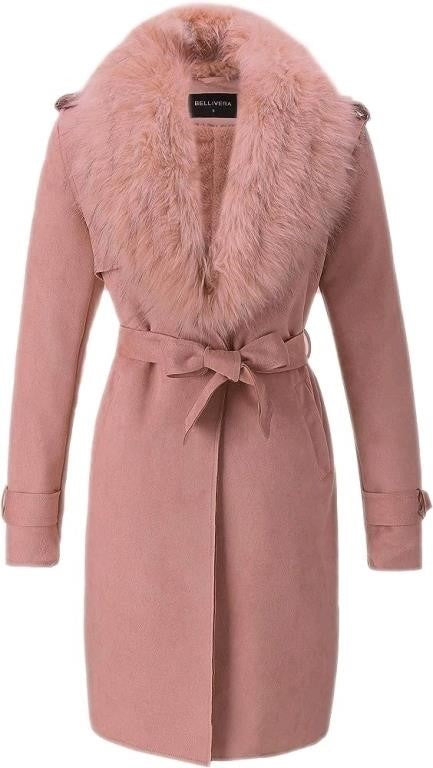 Bellivera Women's Sherpa Coat Faux Suede Jacket Mo