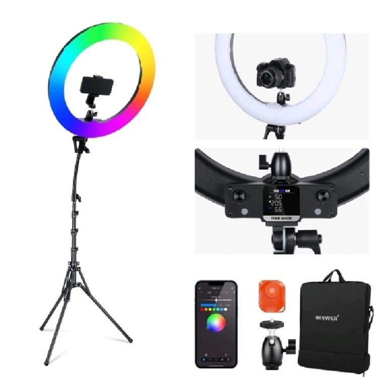 NEEWER RGB18 II 18 Inch RGB LED Ring Light APP