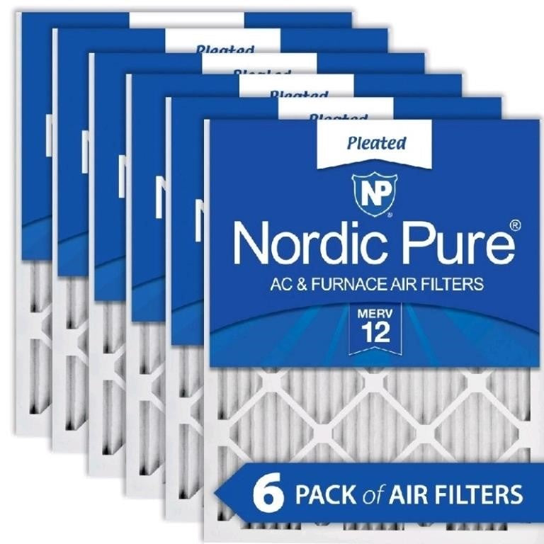 Nordic Pure 10x20x1 Pleated MERV 12 Air Filters