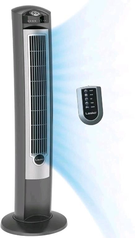 Lasko Oscillating Tower Fan with Remote,