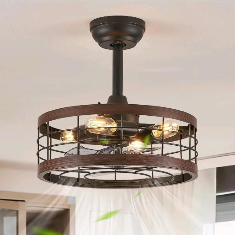 LEDIARY semi flush 16in Caged Ceiling