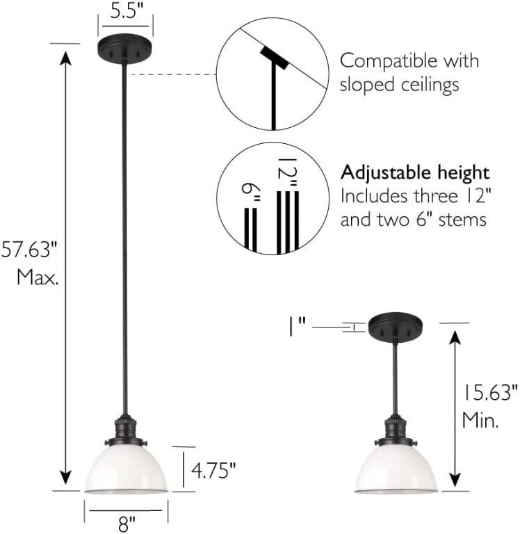 Design House Savannah Farmhouse Indoor Dimmable Li