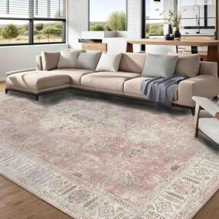 Handytoolinc Area Rug 5'x7' Boho Hallway Rug Non Slip
