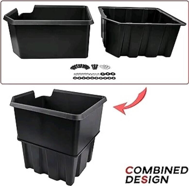 SAUTVS Under Seat Storage Box for Polaris Ranger XP