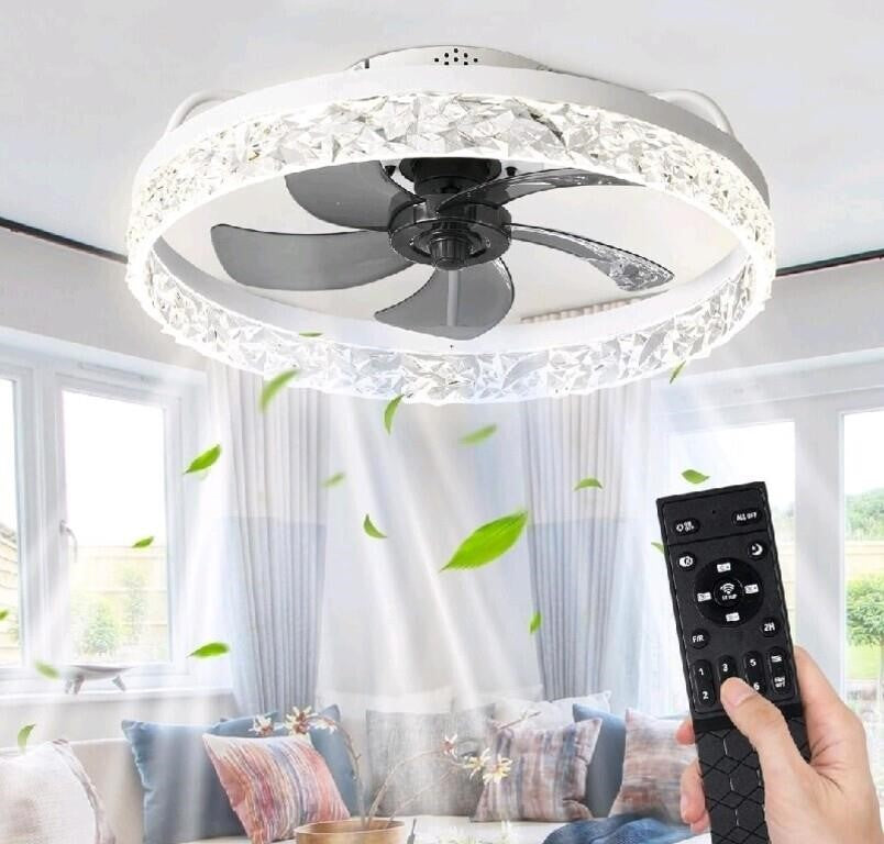 Golovech 20" Flush Mount Ceiling Fan with