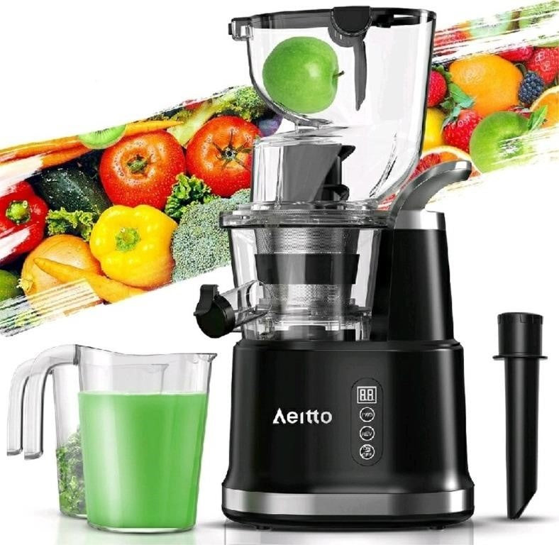 Aeitto, Juicer Machine, Slow Masticating Juic