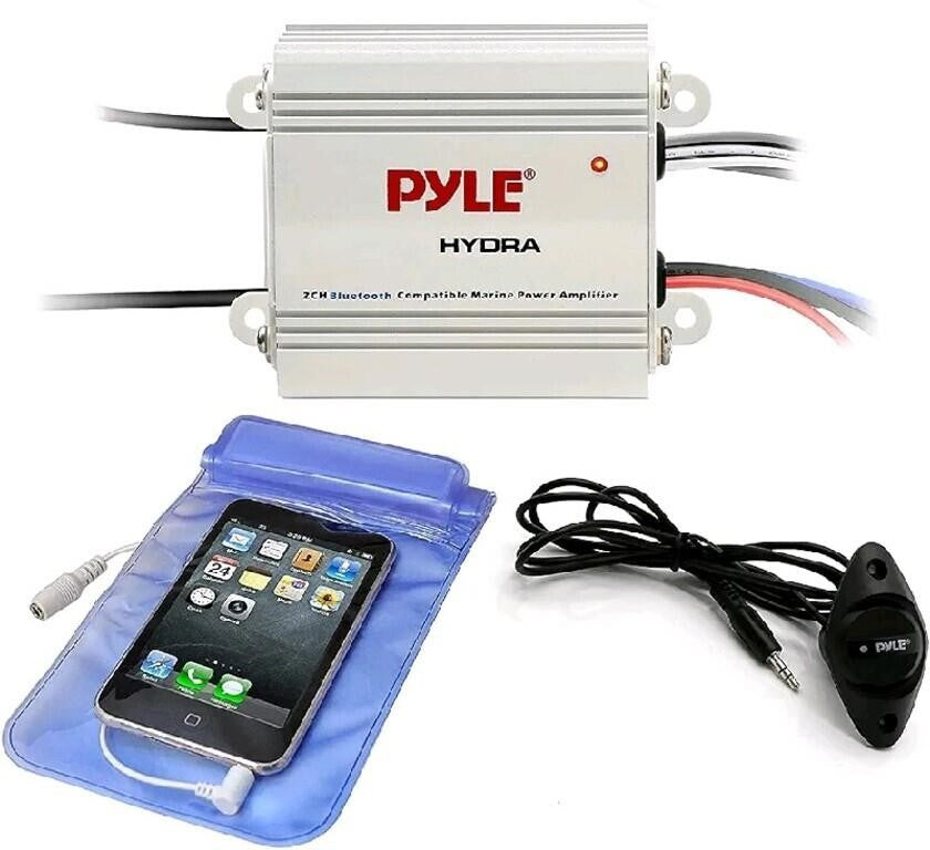 Pyle PLMRMB2CW 2 x 300W Marine Grade Amplifier