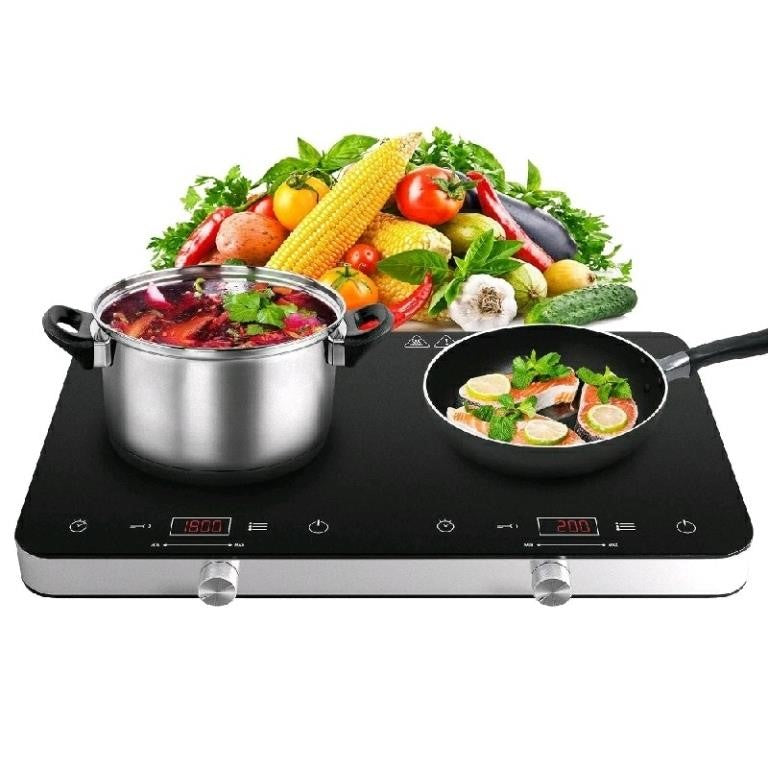 COOKTRON, Double Induction Cooktop Burner